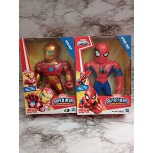 NIB Marvel Superhero Mega Mighties Iron Man Spiderman